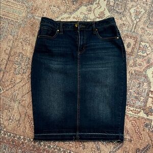 d. jeans Dark Blue denim Pencil Skirt